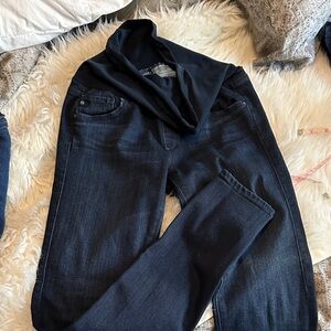 AG Adriano Goldschmied Dark Indigo Maternity Skinny Jeans